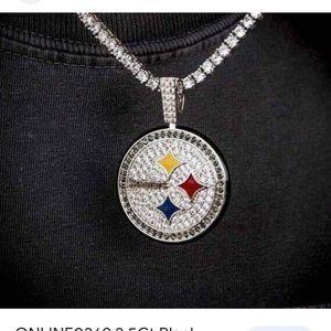 Tennis necklace and charm